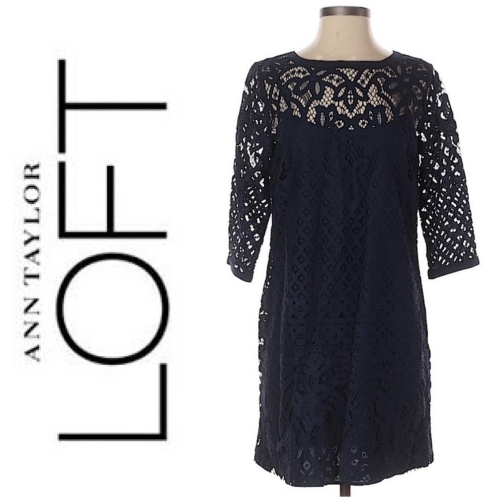Ann Taylor LOFT Casual Lace Dress
